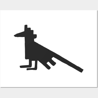 Simple Bird Roadrunner Emblem Symbol Posters and Art